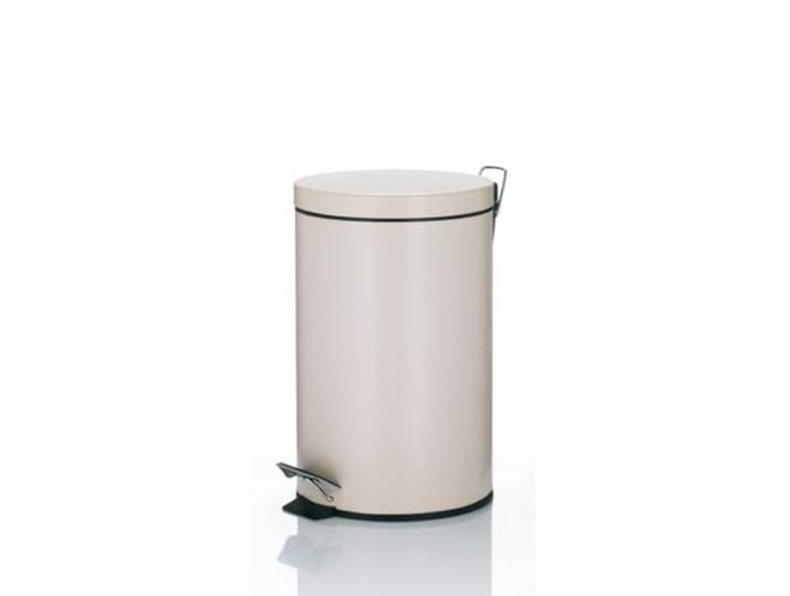 kela 10932 Treteimer mit Verschlussdämpfung, Pedalbedienung, 12 l, 39 cm Höhe, Metall, Silent Close Joshua, Beige