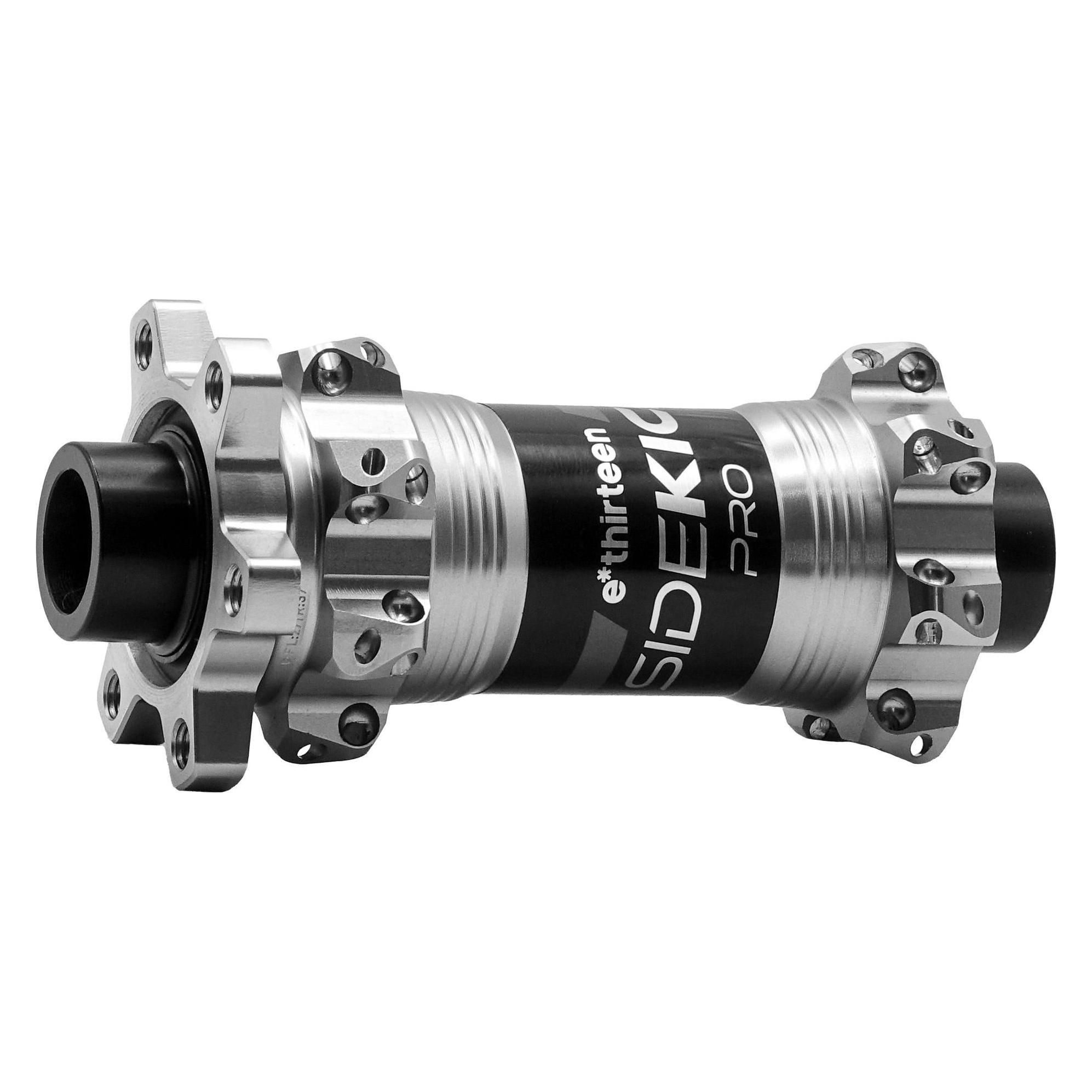 e*13 Sidekick Pro Straight Pull BOOST Nabe VR, 28 L., 110x15mm, black/sterling silver (Scheibenbremse 6-Loch) (61543038)