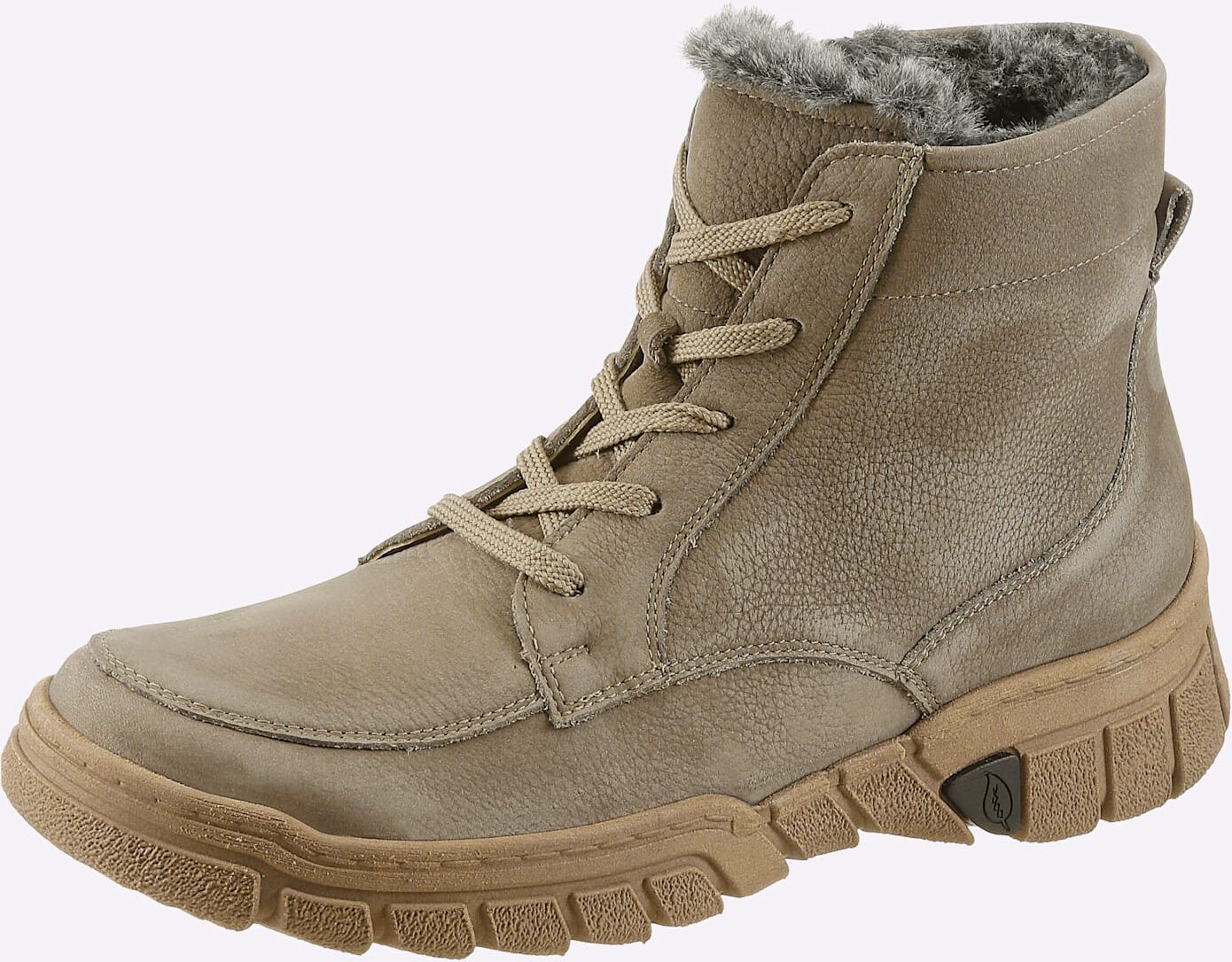 Stiefelette WALDLÄUFER, Damen, Gr. 5, beige (schlamm), Veloursleder, Schuhe Stiefelette