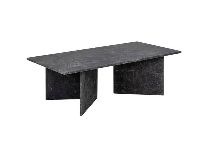 Livetastic Couchtisch, Schwarz, Stein, rechteckig, 70x42x140 cm, Wohnzimmer, Wohnzimmertische, Couchtische, Couchtische Marmor