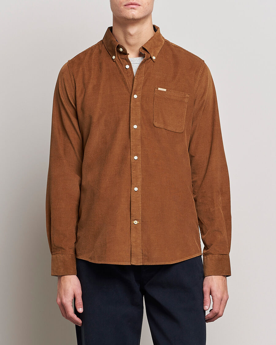 Barbour Lifestyle Ramsey Corduroy Shirt Sandstone men L Brun