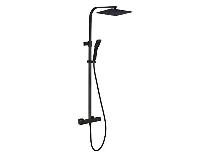 Essebagno Quartos colonne de douche noire avec thermostatique 300