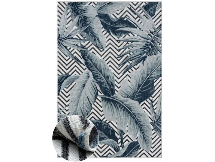Myflair Möbel & Accessoires Tiki, LAGERRÄUMUNG rechteckig 8 mm Höhe Blätter Motiv, Hoch-Tief Effekt, Outdoor geeignet, Balkon, Terrasse