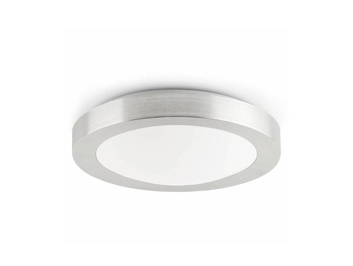FARO BARCELONA Deckenlampe Logos, dimmbar, alu / grau / zink, für Badezimmer, Aluminium, Modern, Deckenlampe