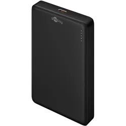 Goobay Magnetische Wireless Powerbank 10.000 mAh (10000 mAh, 15 W, 38.50 Wh), Powerbank, Schwarz