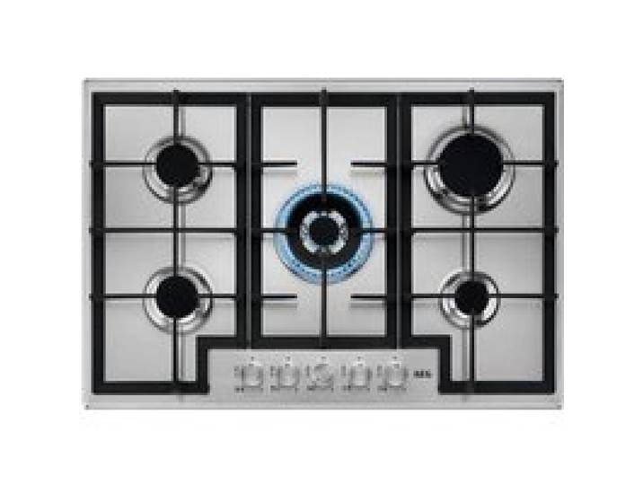 Plaque de cuisson à gaz - AEG - HGB75400SM - 75 cm - 5 brûleurs - Acier inoxydable