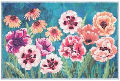 Liora Manne Lush Decor Impressions Garden Indoor/Outdoor Mat