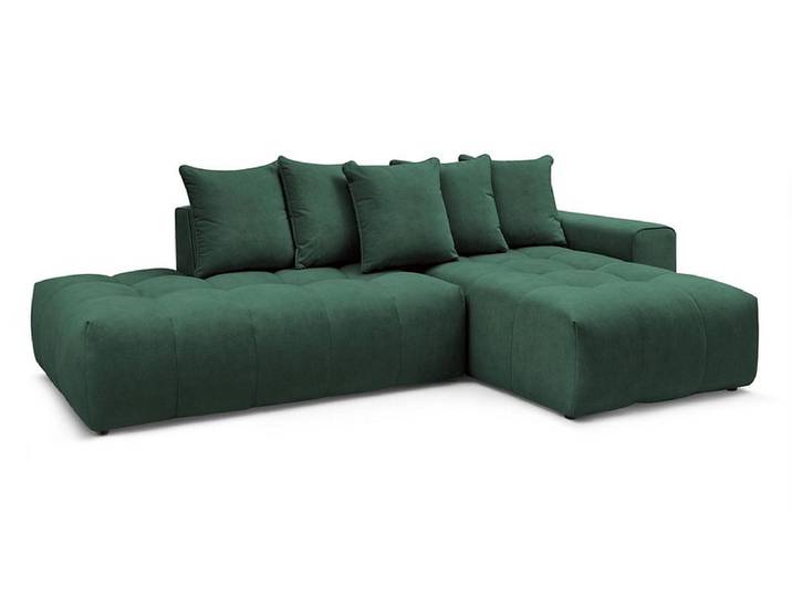 Ecksofa BOBOCHIC MONT-BLANC Samt grün