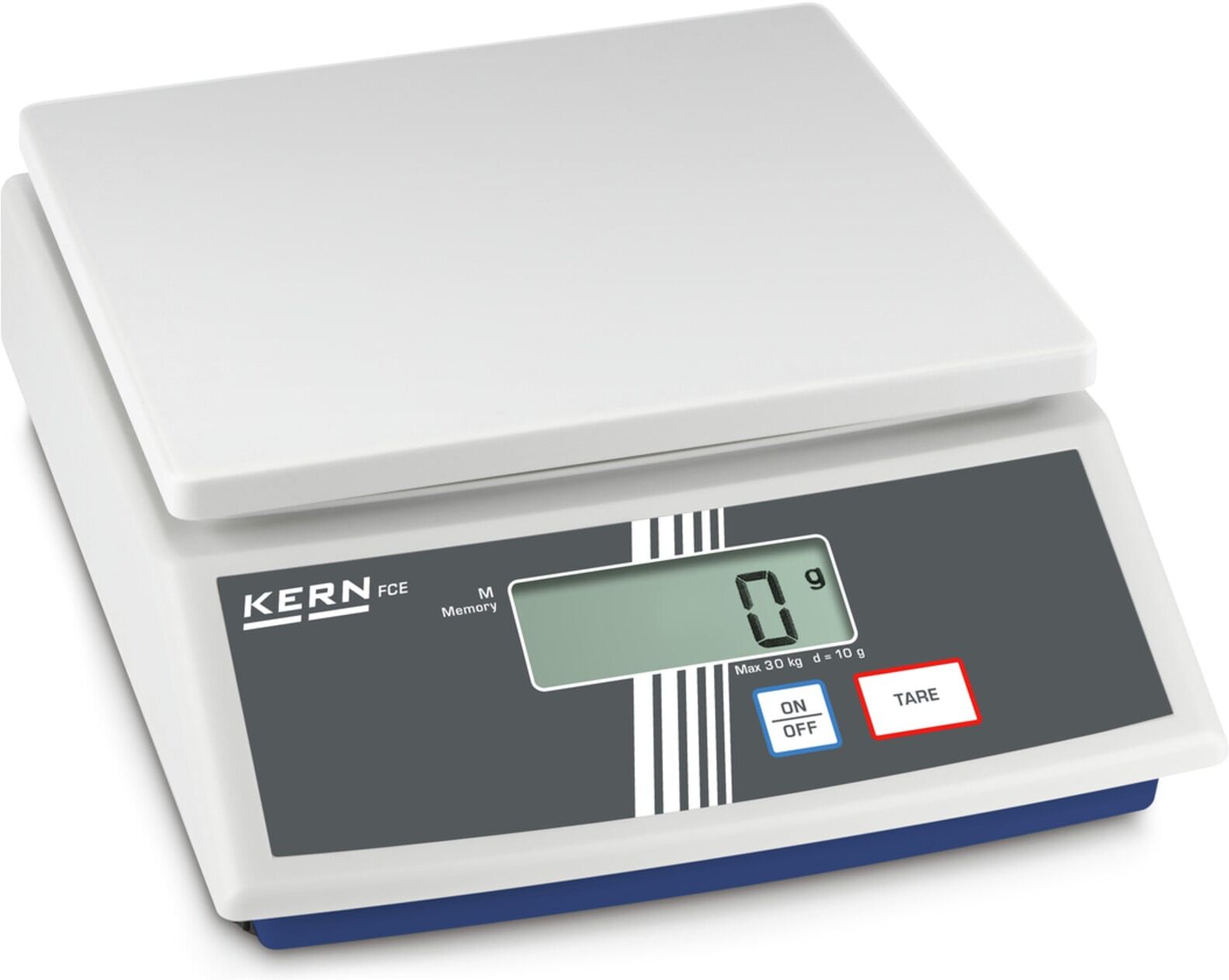 Kern Tischwaage FCE 6K2N+C kalibriert, Wägebereich 6000 g, Ablesbarkeit 2 g ; KERN & Sohn)