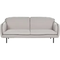 3-SITZER-SOFA hellgrau/schwarz Tonsberg