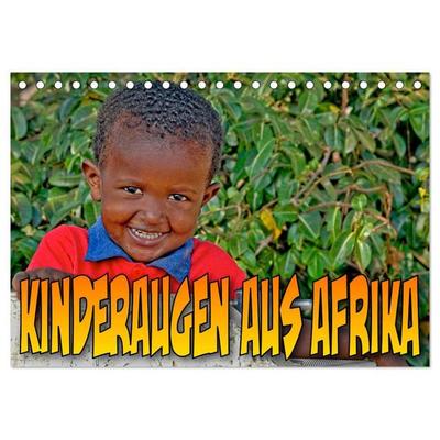 Kinderaugen aus Afrika (Tischkalender 2027 DIN A5 quer), CALVENDO Monatskalender