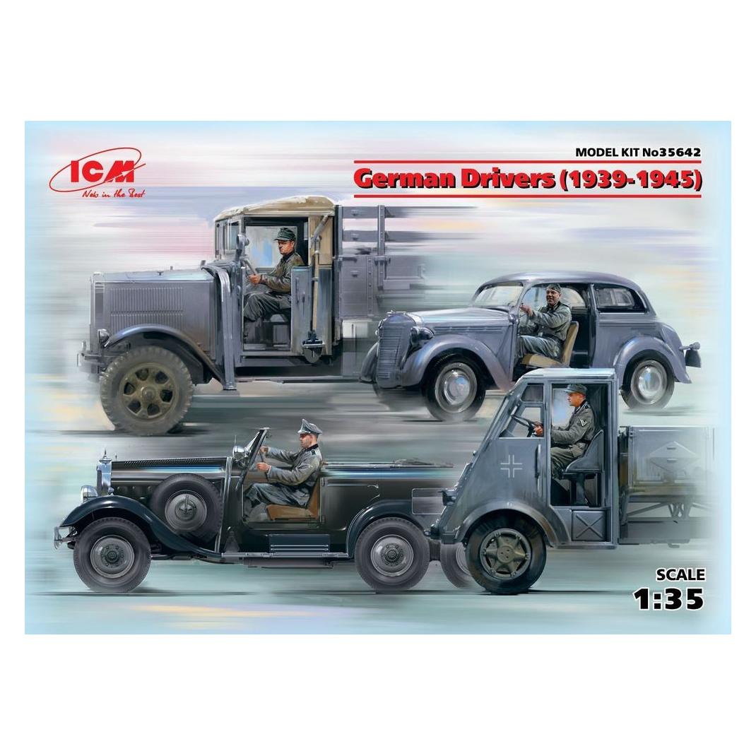 ICM German Drivers(1939-1945)(4 Figures) (35642)
