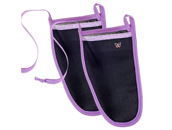 2er-Set Peelinghandschuh Black Butterfly, pflegendes Körperpeeling für Gesicht & Körper