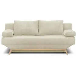 Aucune, Sitzbank, Umwandelbare 3-Sitzer-Bank - Aufbewahrungsbox - Beigefarbener Cordstoff - L 190 x H 92 x T 84 cm (190 cm)