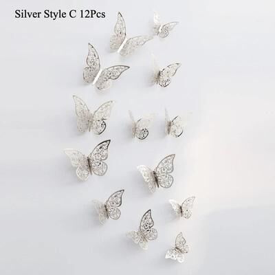 Uplift Picks 3D Mirror Butterfly Wall Stickers Elegant DIY Wall Decor For Living Room And Events 08