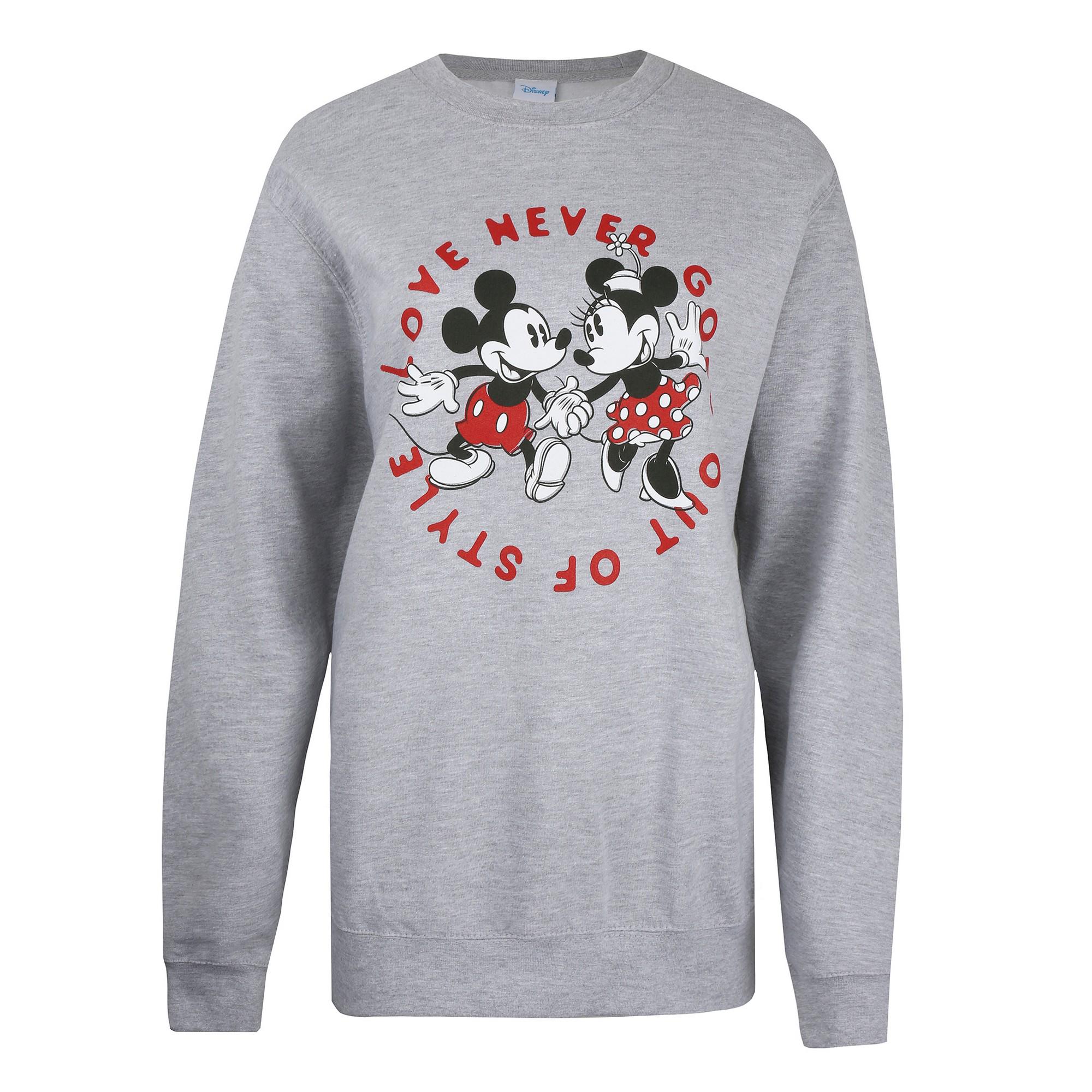 Disney Dames/Dames Love Never Goes Out Of Style Sweatshirt met ronde hals (Heide Grijs)
