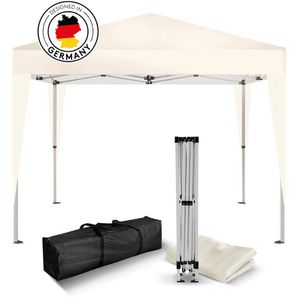 Kronenburg Pavillon 309, champagner, 2 x 2m, höhenverstellbar, wasserdicht, faltbar