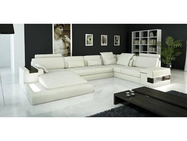 Xlmoebel Ecksofa Eckledersofa Bellini in modernem Design mit hochwertiger Polsterung, Hergestellt in Europa