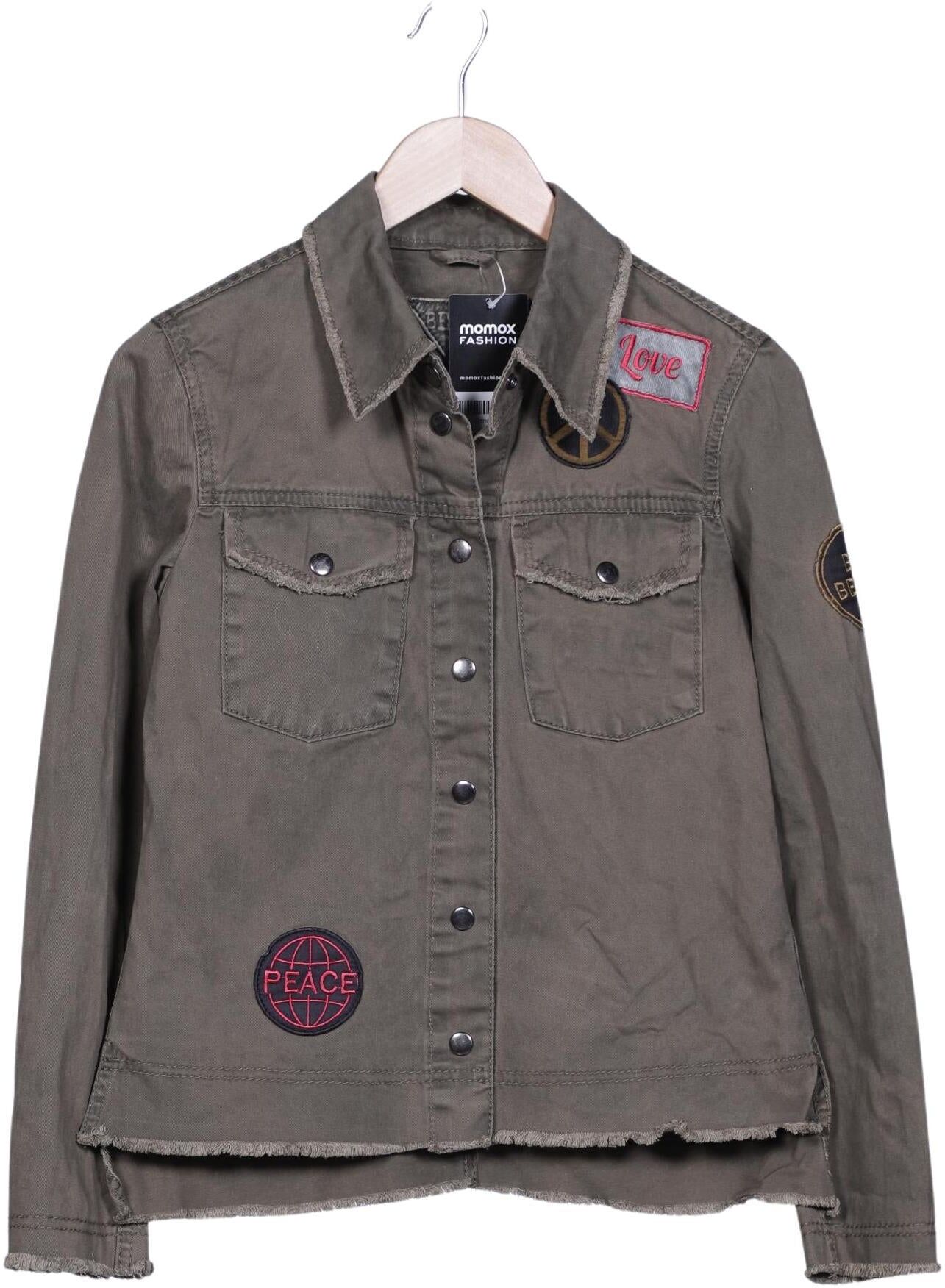 Be Edgy Damen Jacke, Grün, Gr. M, Baumwolle - Second Hand