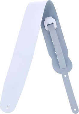"Levys Leather Strap 3,5"" WHT blanc"