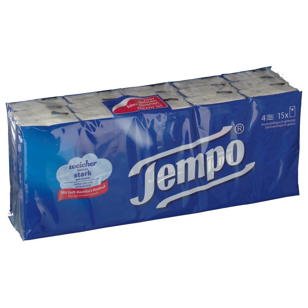 Tempo Taschentücher ohne Menthol 5404 15x10 St Tücher