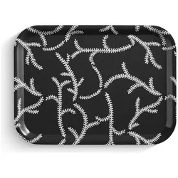 Born in Sweden, Tablett, Glimra Tablett Grau 20x27cm aus Birkenholz mit Uppsala Design