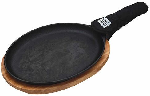 KitchenCraft World Of Flavours Mexican Cast Iron Fajita Sizzler