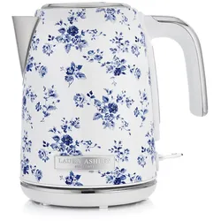 Laura Ashley Wasserkocher – 1,7 l, 2200 W, beleuchtetes Display, kabellos, 360° drehbarer Sockel, Trockengehschutz – China Rose Design by VQ