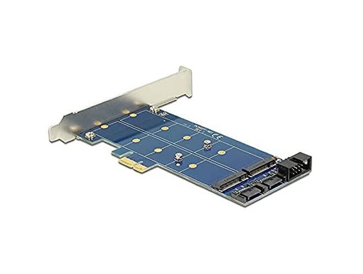 DELOCK PCIe 2 x M.2 NGFF SATA + USB