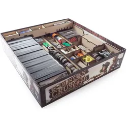 Feldherr ROBI - Brettspiel Organizer für nson Crusoe und Erweiterung Die Fahrt der Beagle