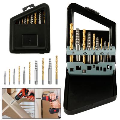 Drill Bit Set, Left Hand Accessories, Broken Bolt Extractor Set, Metal Case Quality Tools Drill Bit Set, Left Hand Accessories, Broken Bolt Extractor Set, Metal Case Quality Tools