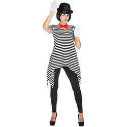 Metamorph Ringelshirt mit verlängerten Seiten schwarz-weiss (46)