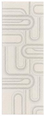 MDA Rugs Tike Collection Ivory Abstract Contemporary Area Rug
