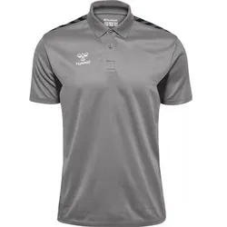 HUMMEL Herren Polo hmlAUTHENTIC FUNCTIONAL POLO, Größe M in Grau Grau