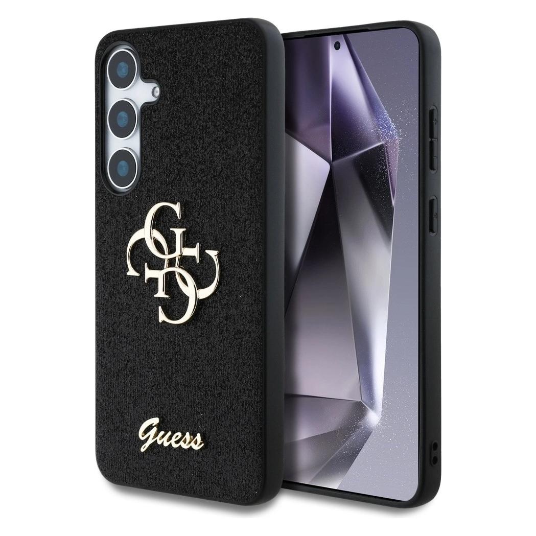 Guess Etui Fixed Glitter Big 4G Metal Logo do Samsung Galaxy S25 czarny (Samsung Galaxy S25) (GUE004300-0)