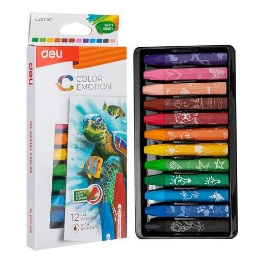Deli Color Emotion Ölpastelle 12 DELI-Farben (12x) (47980270)
