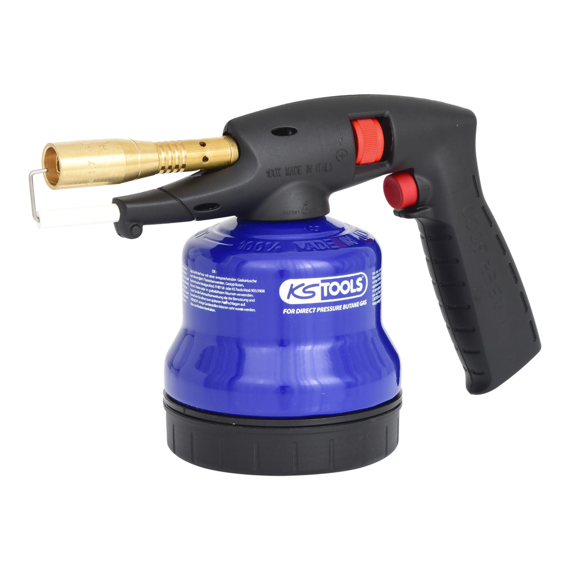 KS Tools Universal-Kartuschenlötgerät mit Piezo-Zündung, blau (903.5905)