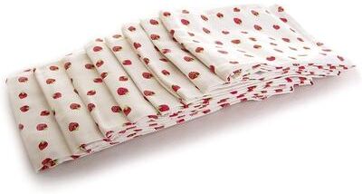 Kozy Kitchen 100% Cotton Strawberry Hand Towel- Kitchen Dish Towel- Tea Towel - Flour Sack Towel