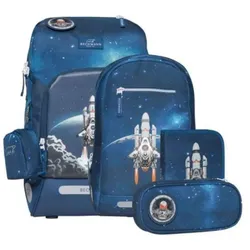 Beckmann Active Air FLX - Space Mission, 6-teiliges Schulrucksack-Set