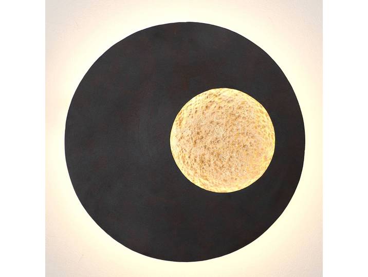 Holländer Wandleuchte Planet, schwarz, für Wohn- / Esszimmer, Metall, Modern