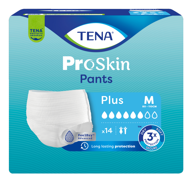 Tena Proskin Pants Plus Medium - 12 paquets de 14 protections