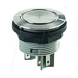 SVATLRWO1 - Drucktaster - 1 S + 1 Ö, Edelstahl, LED-Ring weiß