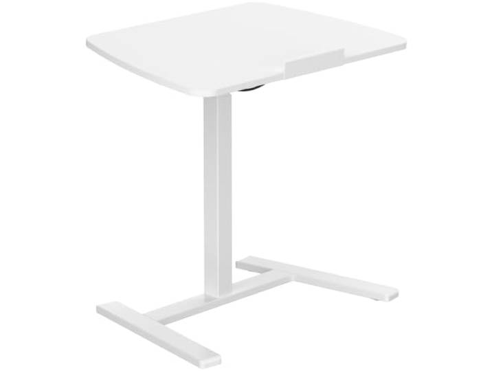 Spacetronik Höhenverstellbarer Laptoptisch, Pneumatisches Stehpult Beistelltisch für Sofa und Bett, Ergonomisches Home Office, Computertisch für Wohnzimmer, neigbare Platte