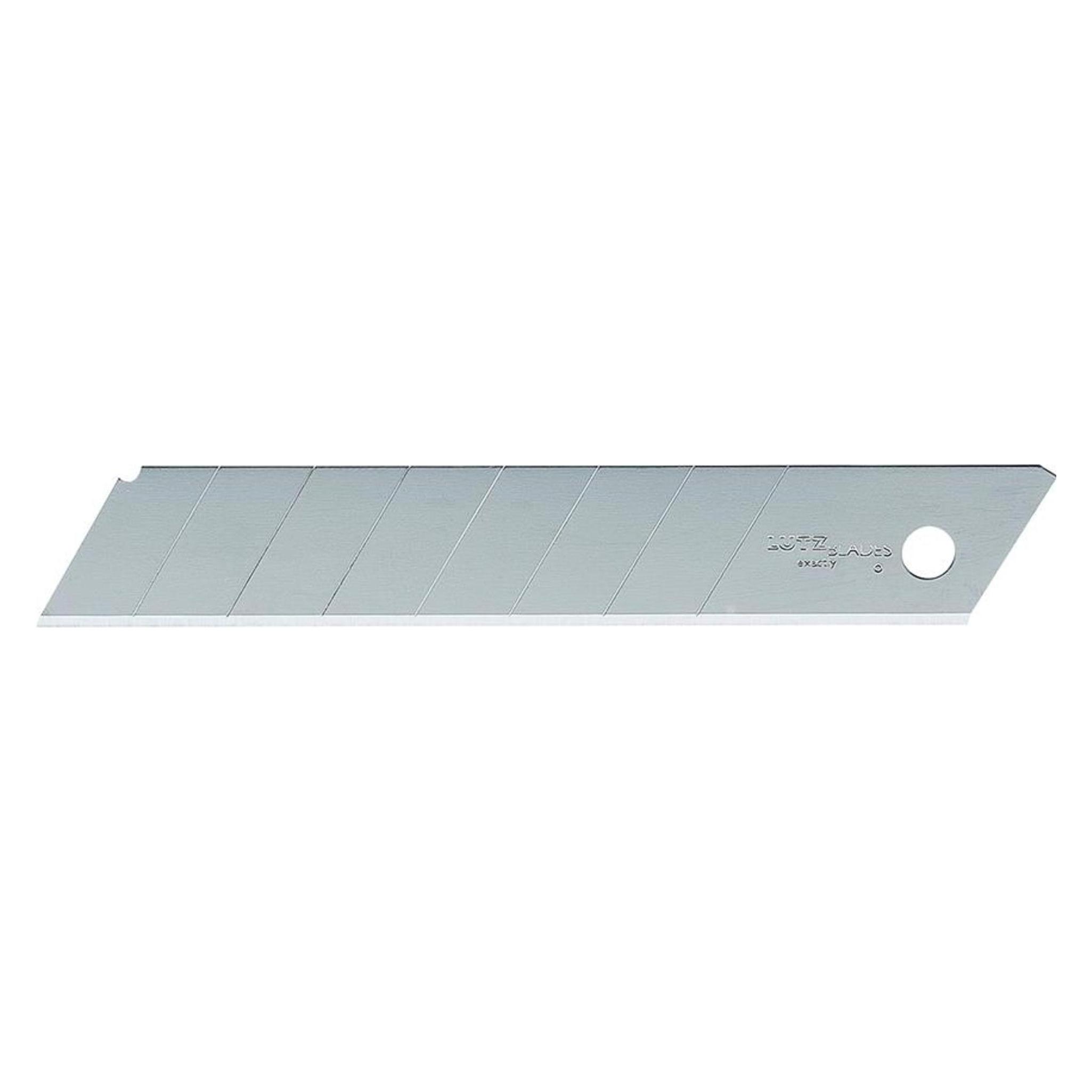 Lutz Blades Lutz Abbrechklinge AB2-SZ (50 Ersatzklingen für Cutter-Messer, im Sicherheitsspender, Klingenbreite (Ersatzklinge) (4030884700341)