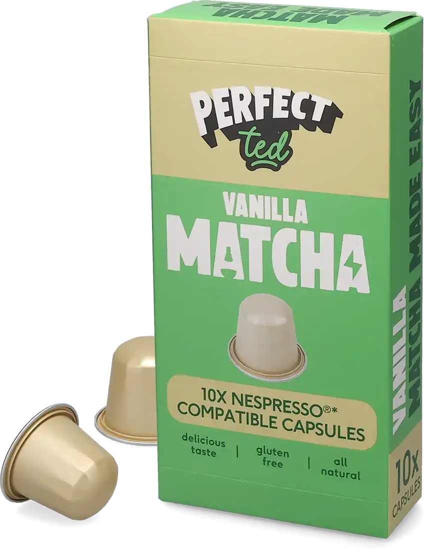PerfectTed   Matcha Vanille - 10 Capsules Matcha pour Nespresso® - Compatible Nespresso®
