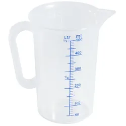 Contacto Messbecher, transparent 0,5 l