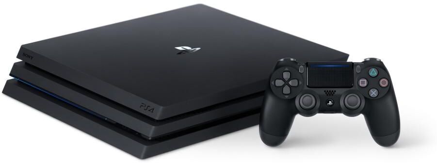 Sony PlayStation 4 Pro (PS4 Pro)   Édition Standard   1 TB   Manette   Noir   Manette Noire - Refurbished