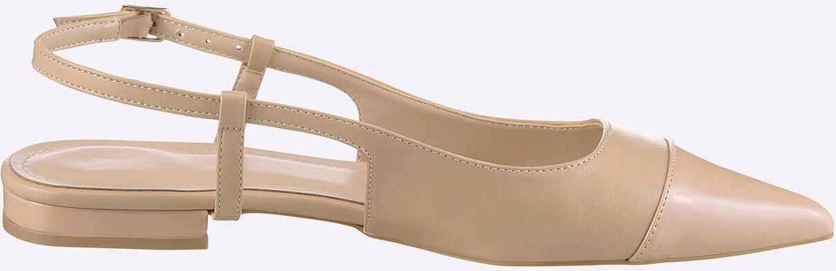 Ballerina HEINE, Damen, Gr. 40, nude, Synthetik, Schuhe Ballerina nude 40