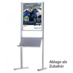 Prospektständer Infoständer ELLIPSE Kombi es DIN A2 ohne Ablage