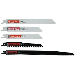 Makita Reciprosägeblatt Set 5 teilig für Kunststoff Metall Gipskarton P-83945